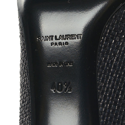 Saint Laurent Raffia Anja 105 Pumps 40.5 Black 7 of 10