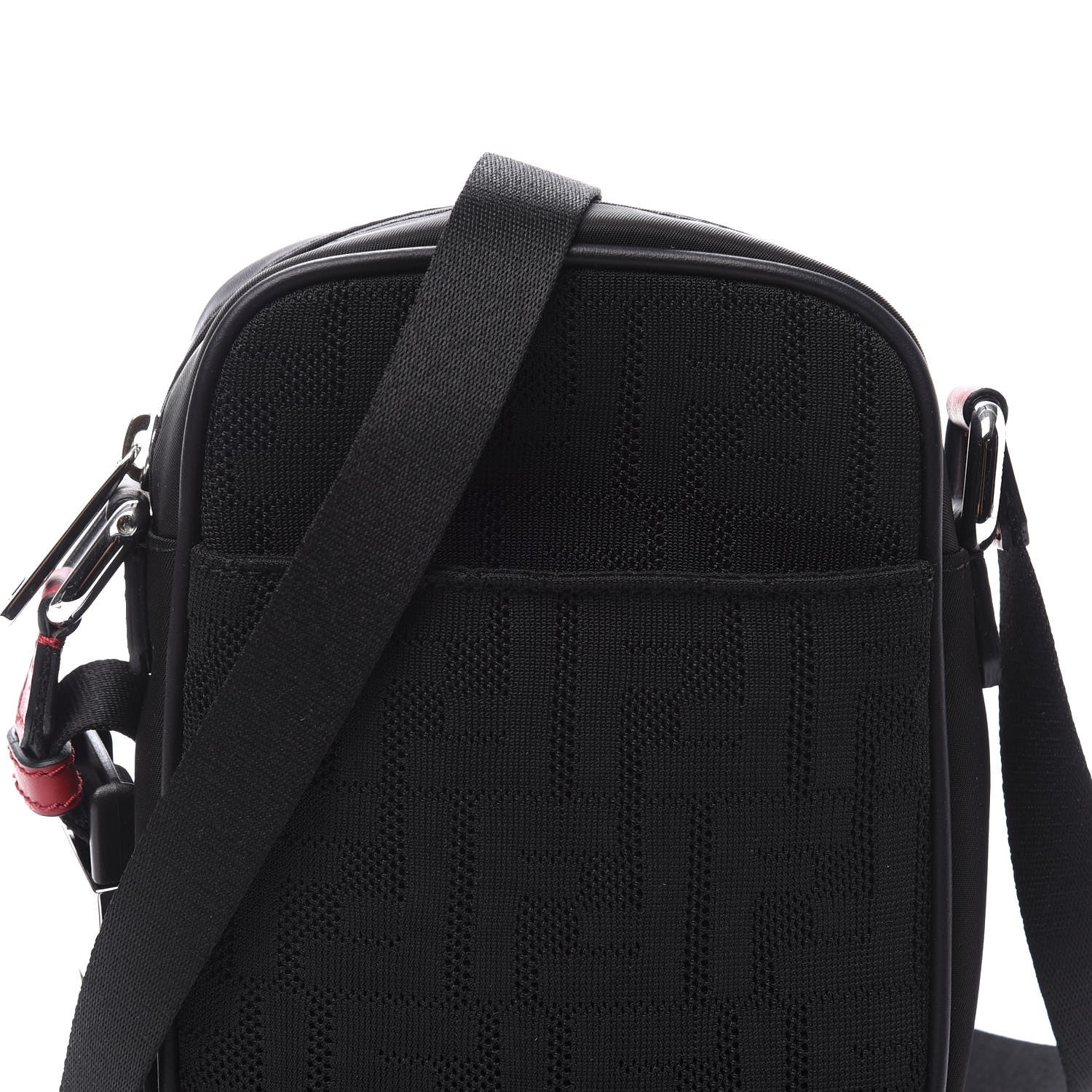 Fendi Neoprene Mesh Vitello Grace FF Small Messenger Black 9 of 9