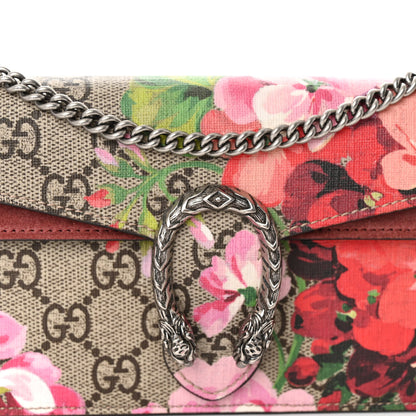 Gucci GG Supreme Monogram Blooms Super Mini Dionysus Shoulder Bag Beige Multicolor Dry Rose 7 of 9