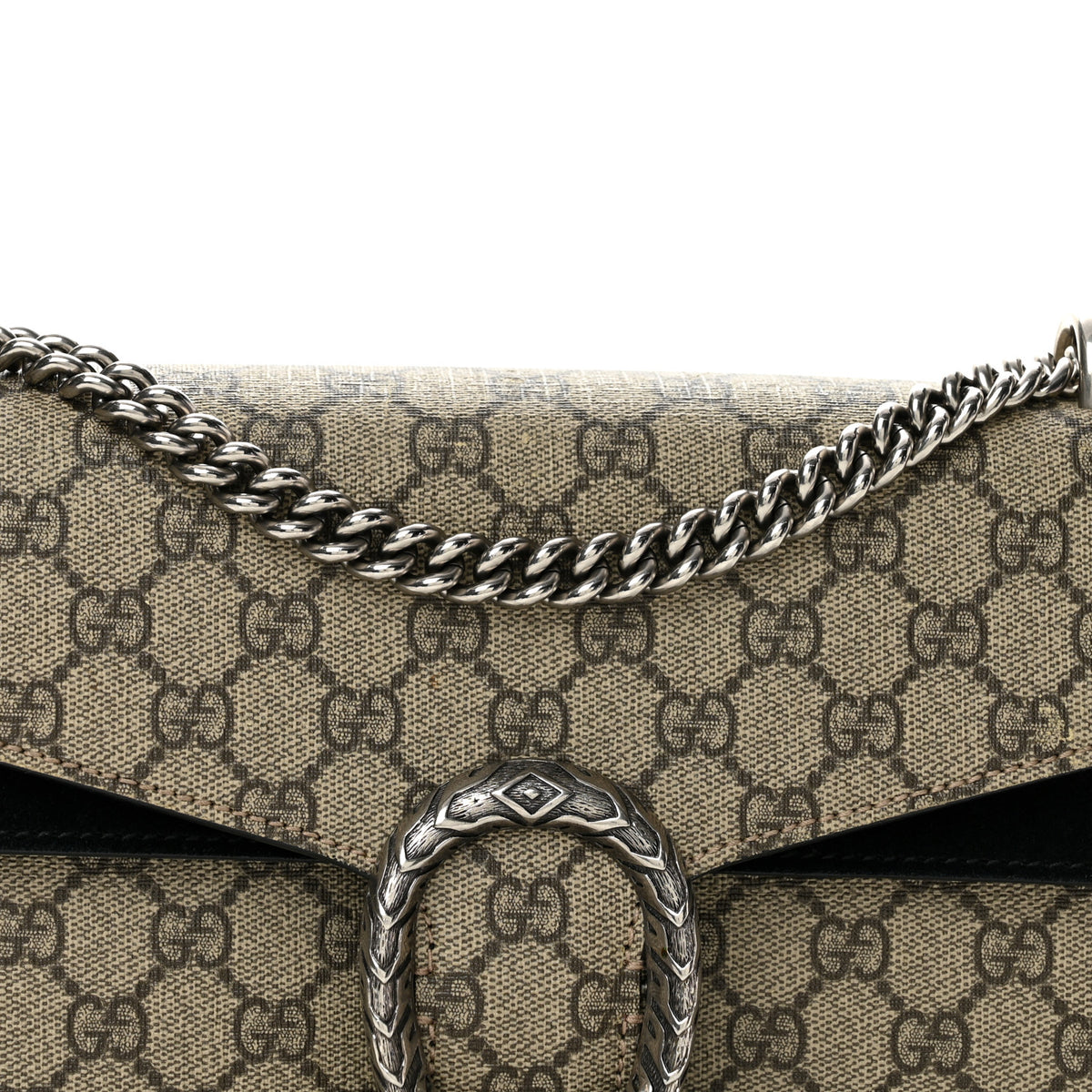 Gucci GG Supreme Monogram Small Dionysus Shoulder Bag Black 8 of 13