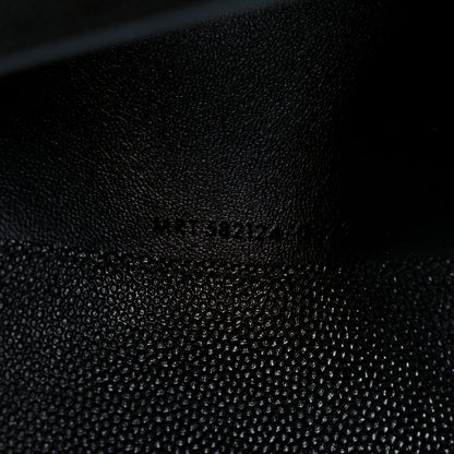 Saint Laurent Grain De Poudre Monogram Uptown Wallet Black 17 of 22