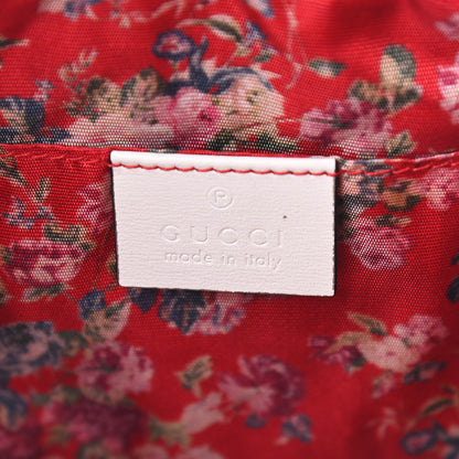 Gucci Laminated Calfskin Quilted Web Small Shoulder Bag White 6 of 9