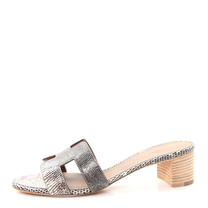 Hermes Lizard Oasis Sandals 40 Ombre 1 of 10