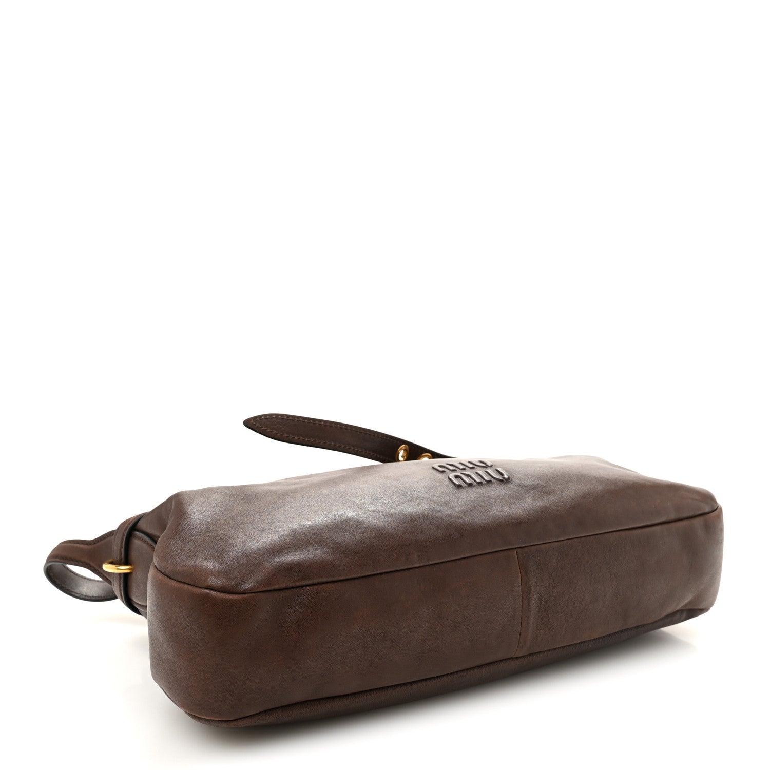 Miu Miu Nappa Aviator Regular Aventure Shoulder Bag Briarwood 5 of 10