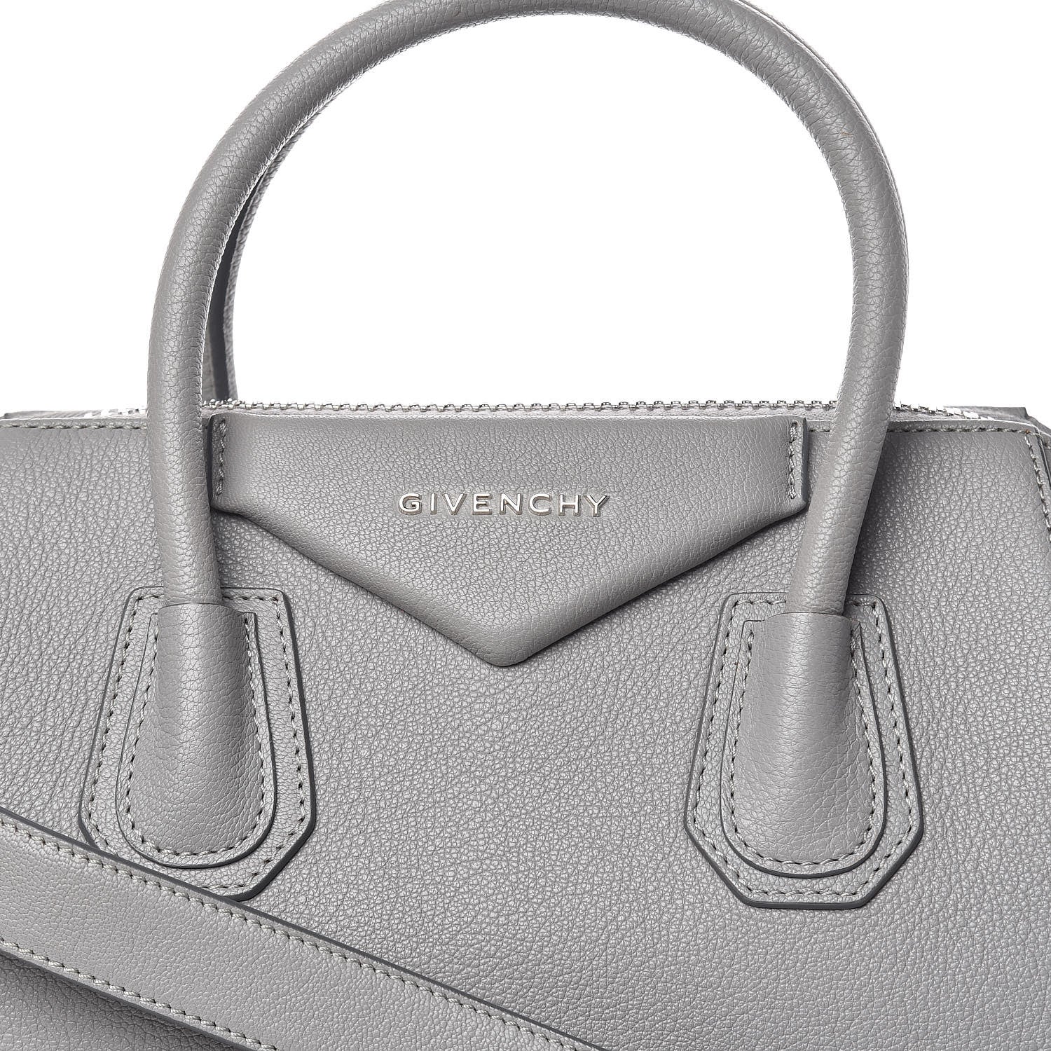 Givenchy Sugar Goatskin Small Antigona Pearl Grey 10 of 13