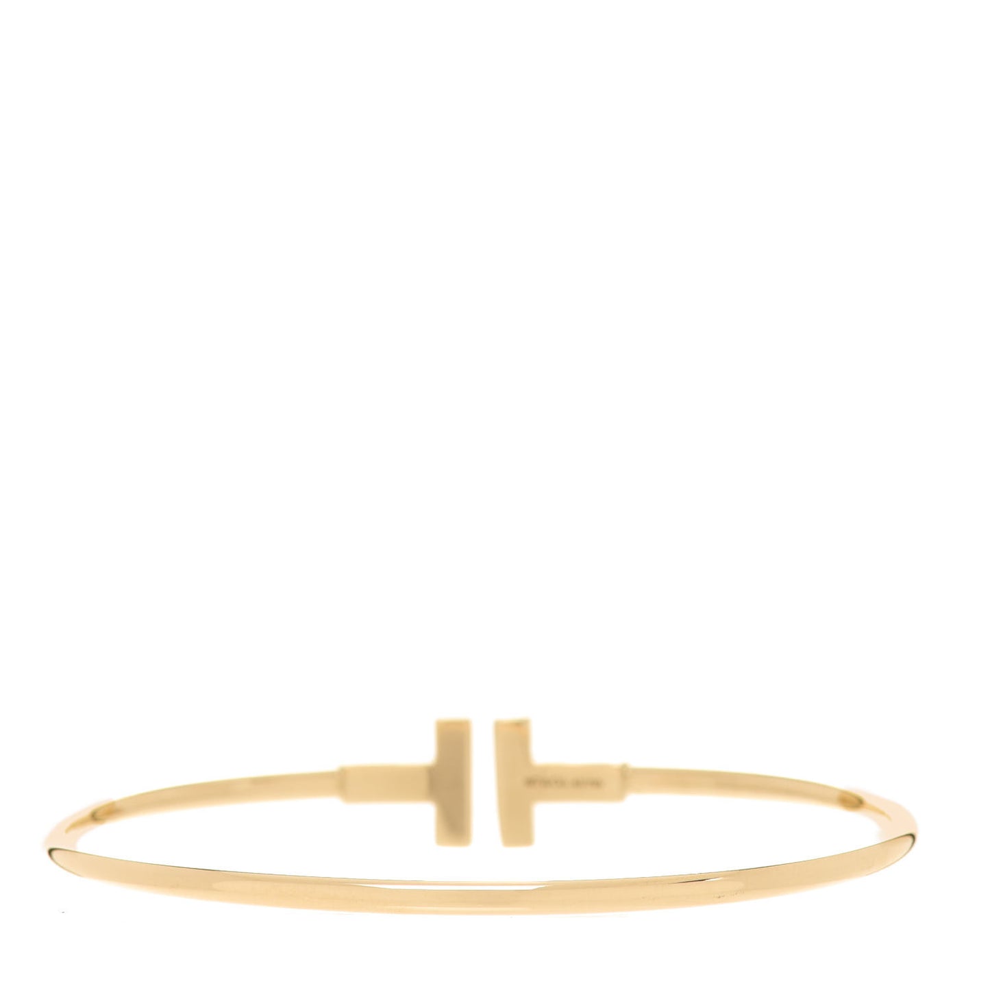 18K Yellow Gold T Wire Bracelet