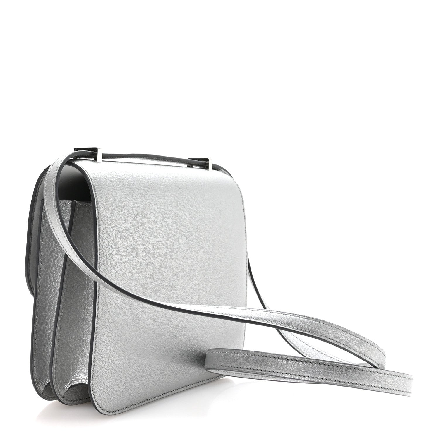 Hermes Metallic Chevre Chamkilight Constance 18 Argent 3 of 11