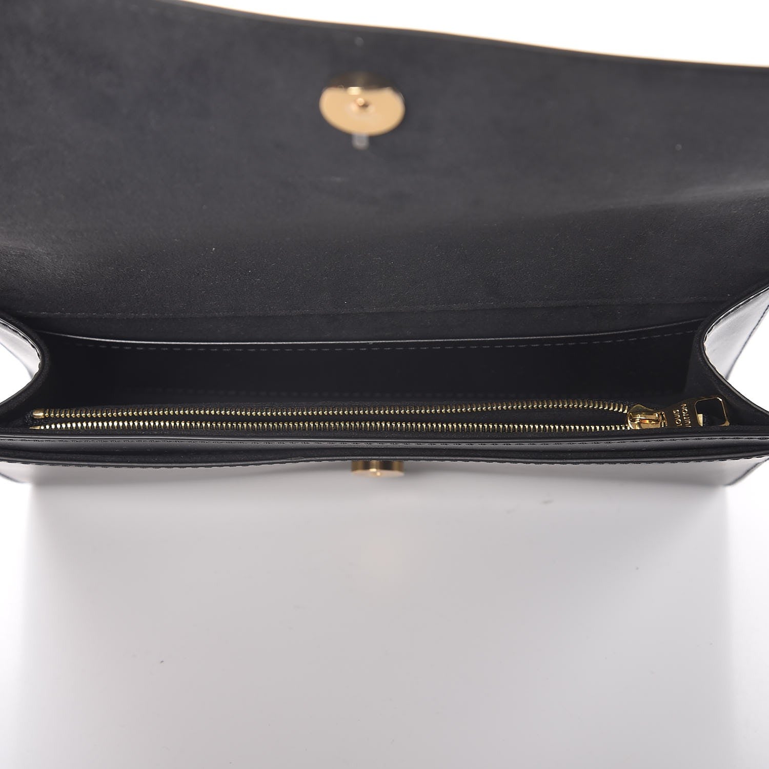 Louis Vuitton Calfskin Swarovski Louise EW Clutch Black 5 of 7