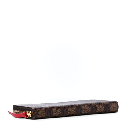 Louis Vuitton Damier Ebene Clemence Wallet Cherry 3 of 4