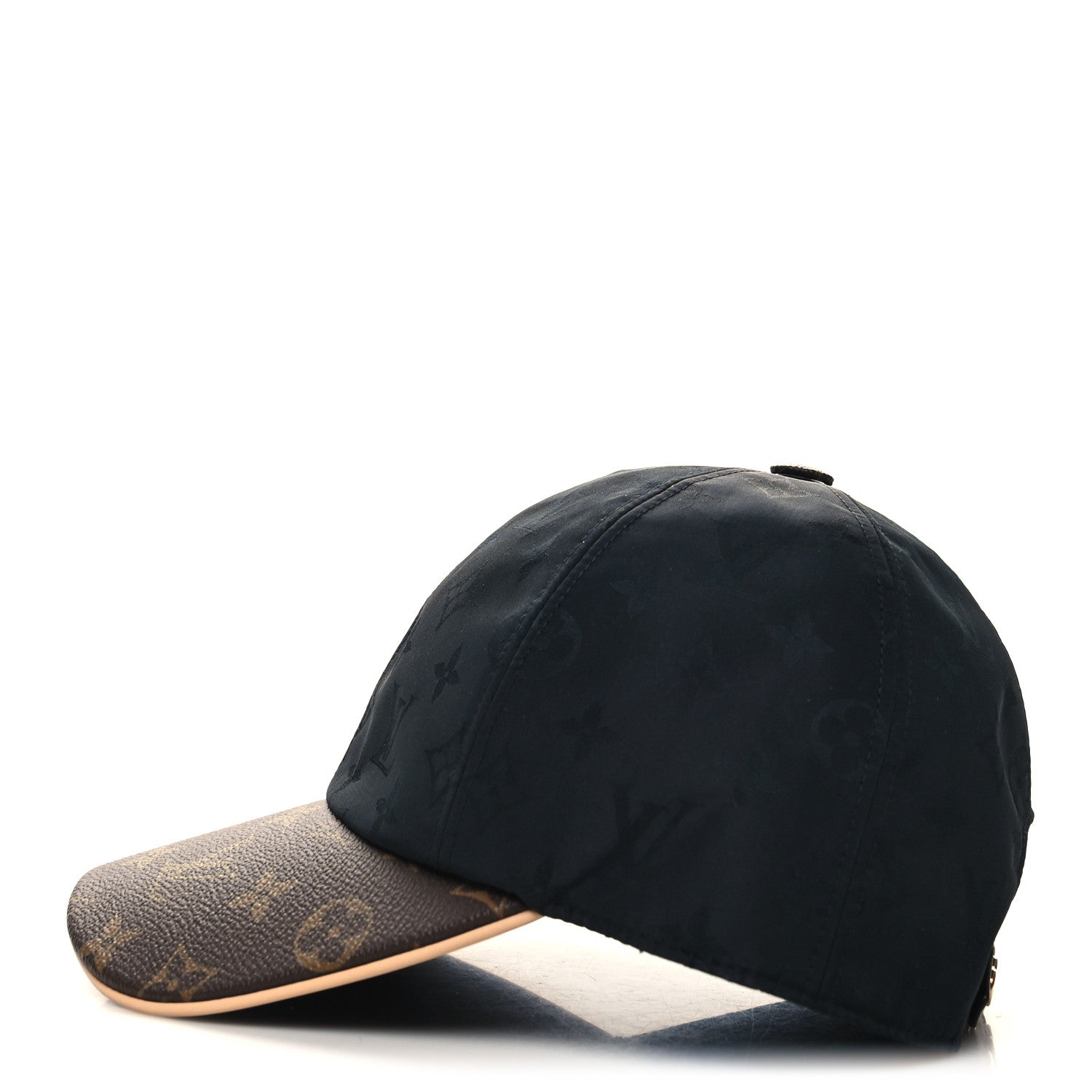 Louis Vuitton Polyester Silk Monogram LV Get Ready Cap M Black 6 of 8