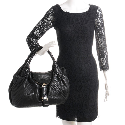 Fendi Nappa Nuvolata Spy Black 2 of 10