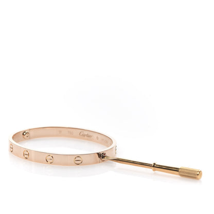 Cartier 18K Pink Gold LOVE Bracelet 17 4 of 7
