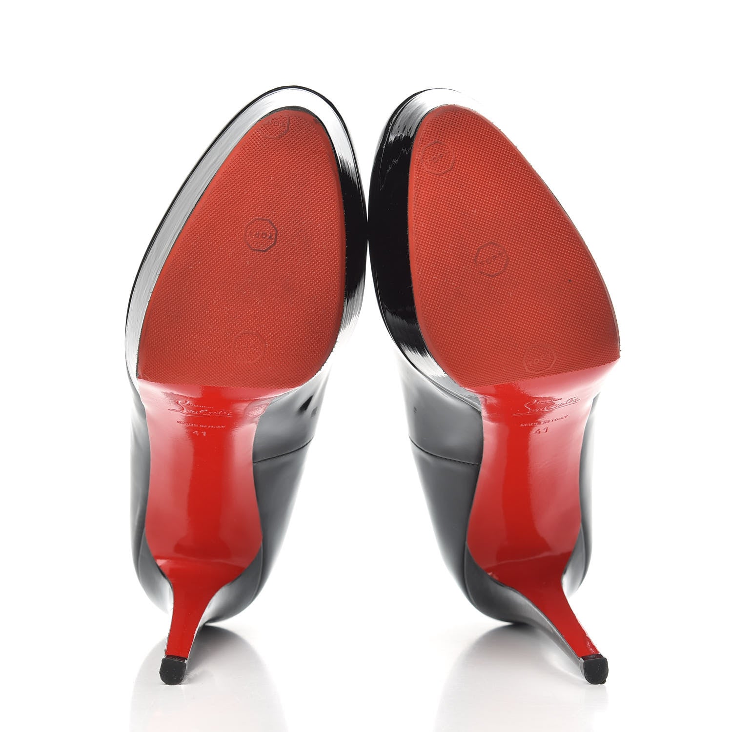 Christian Louboutin Patent Bianca 120 Pumps 41 Black 5 of 8