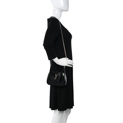 Gucci Crinkled Patent Mini Jackie Notte Bag Black 2 of 10