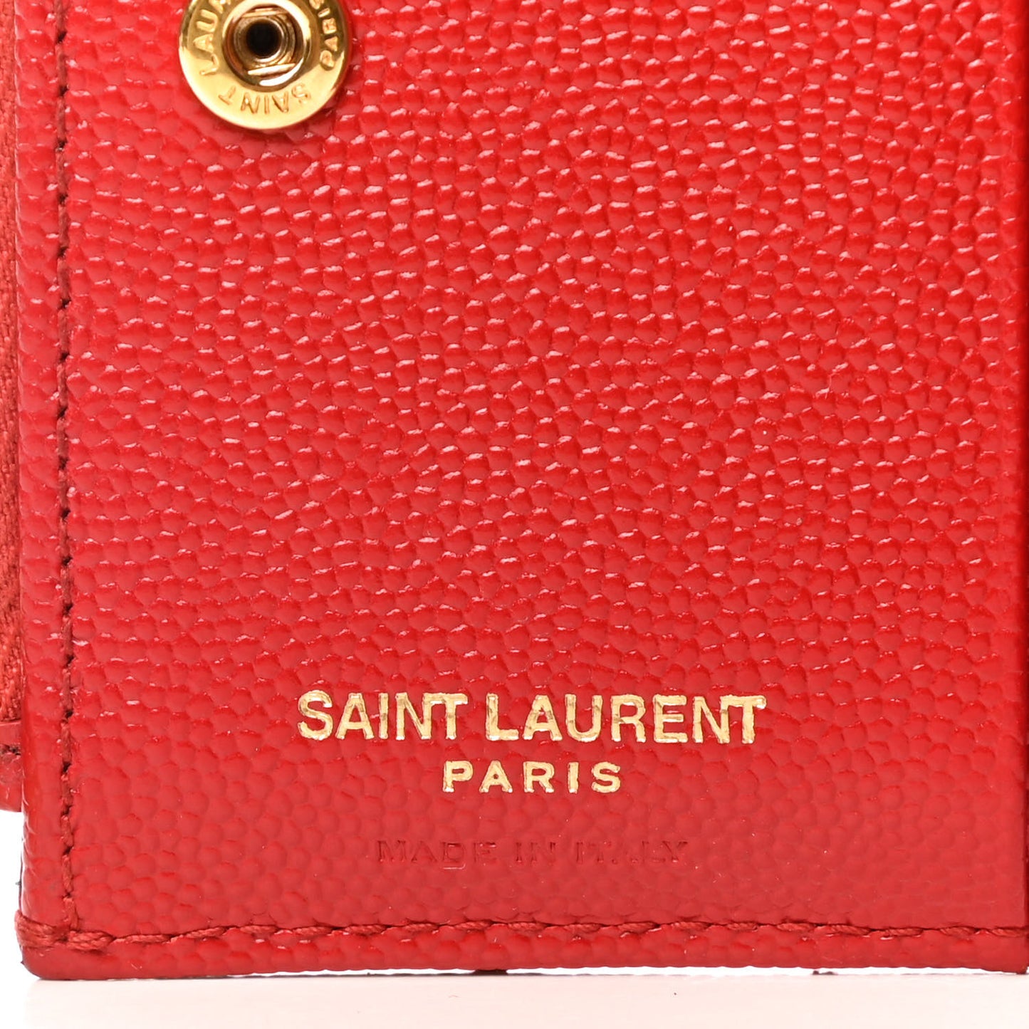 Grain De Poudre Matelasse Chevron Monogram Zipped Card Case Bandana Red