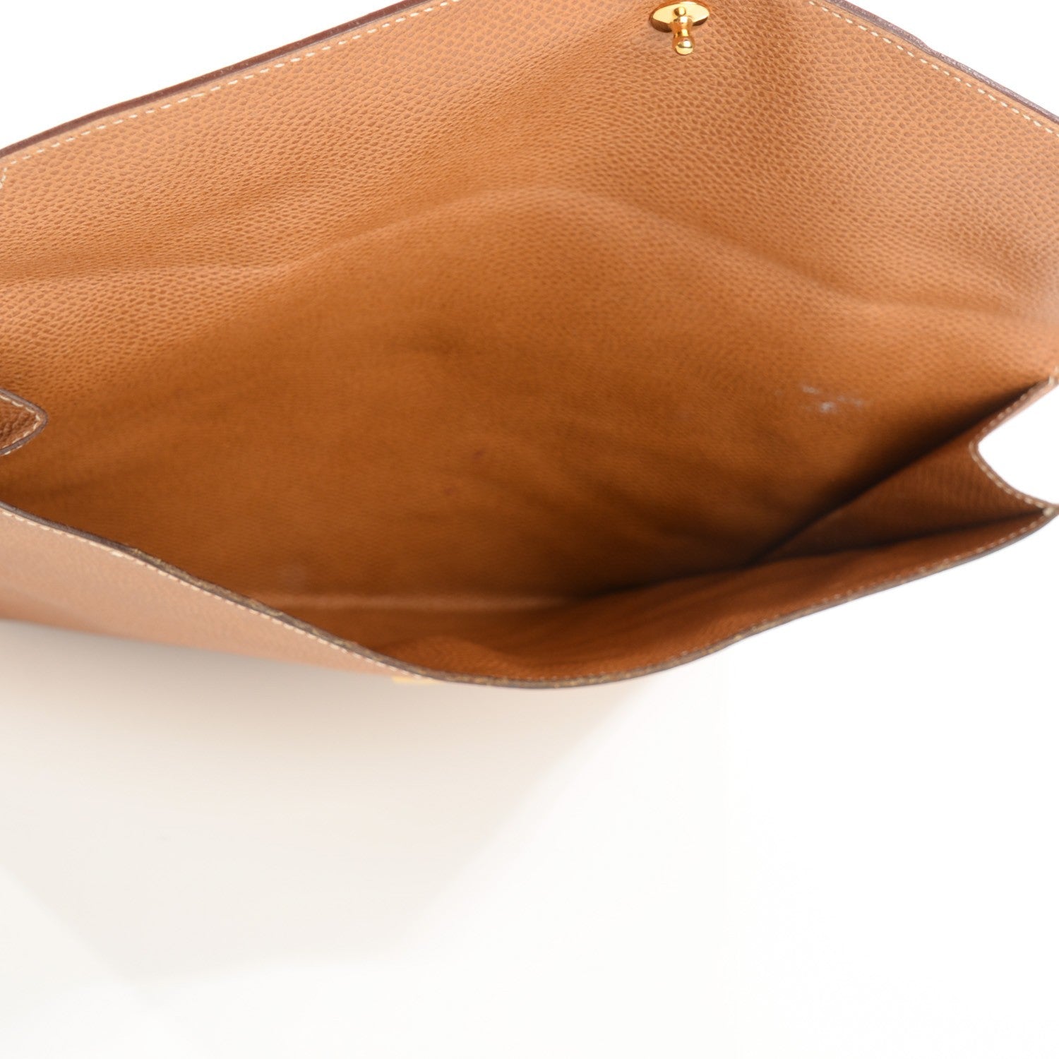Hermes Courchevel Rio Clutch Gold 7 of 11