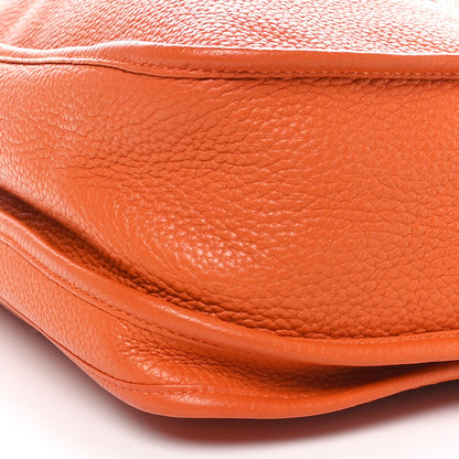Hermes Taurillon Clemence Evelyne III GM Orange 10 of 10
