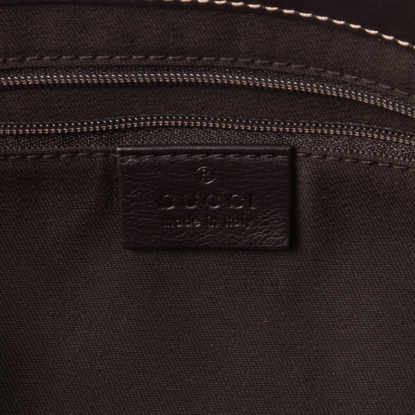 Monogram D Gold Tote Dark Brown