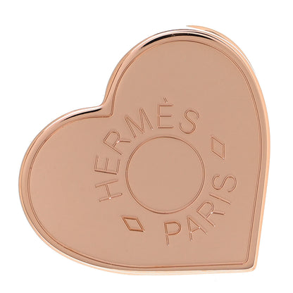Hermes Rose Gold Plated Brass Mini Coeur Twilly Scarf Ring 1 of 4