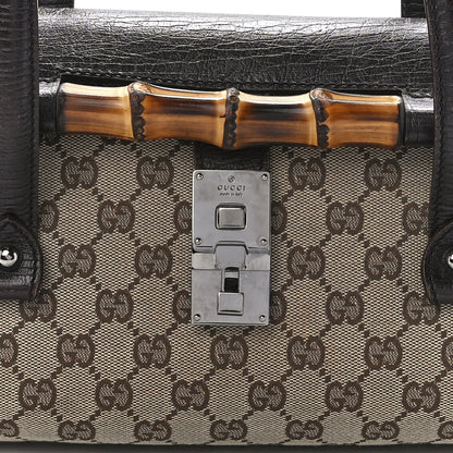 Gucci Monogram Bamboo Bullet Bag Dark Brown 8 of 12