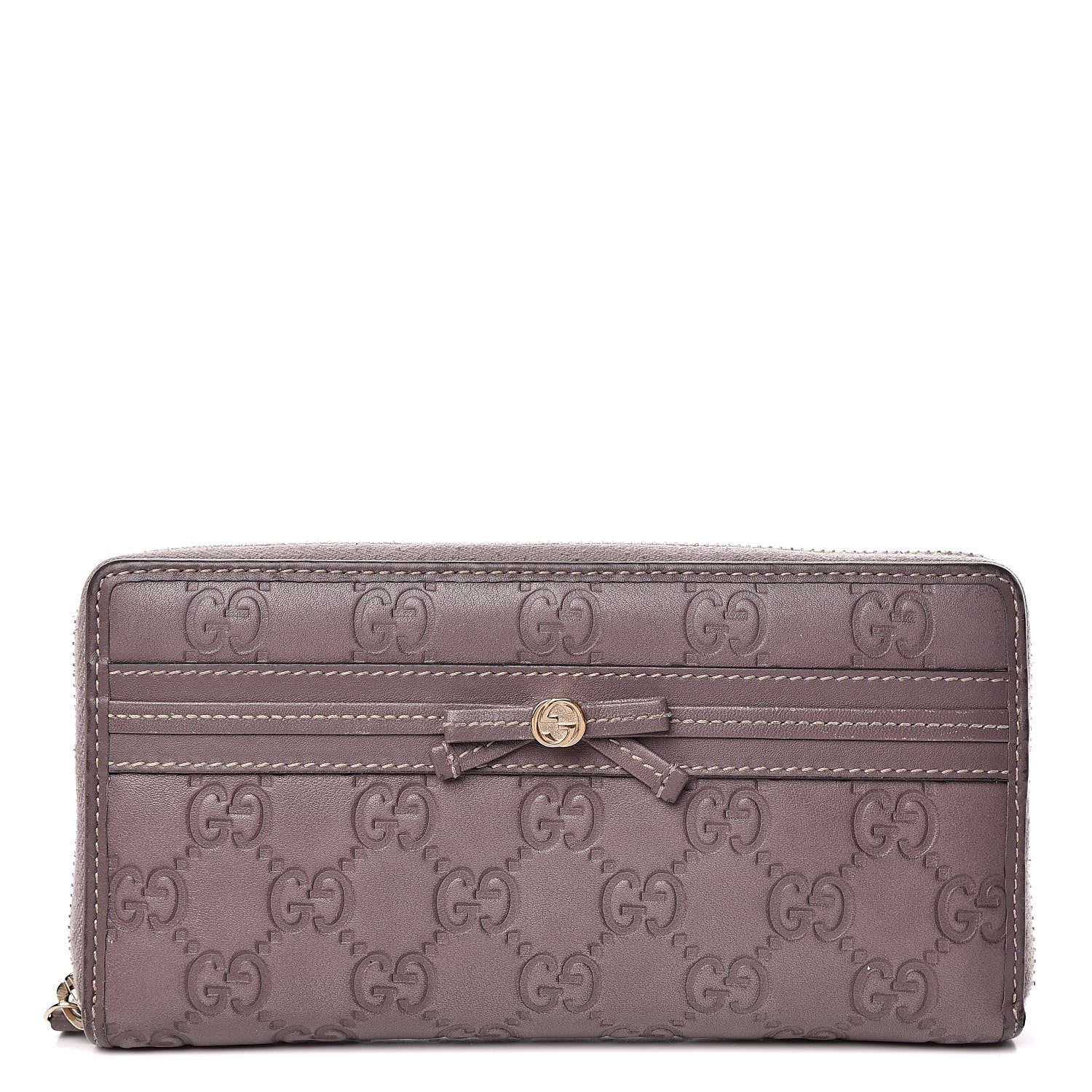 Gucci Guccissima Princy Zip Around Wallet Purple 1 of 12
