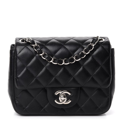 Chanel Lambskin Quilted Mini Square Flap Black 1 of 11