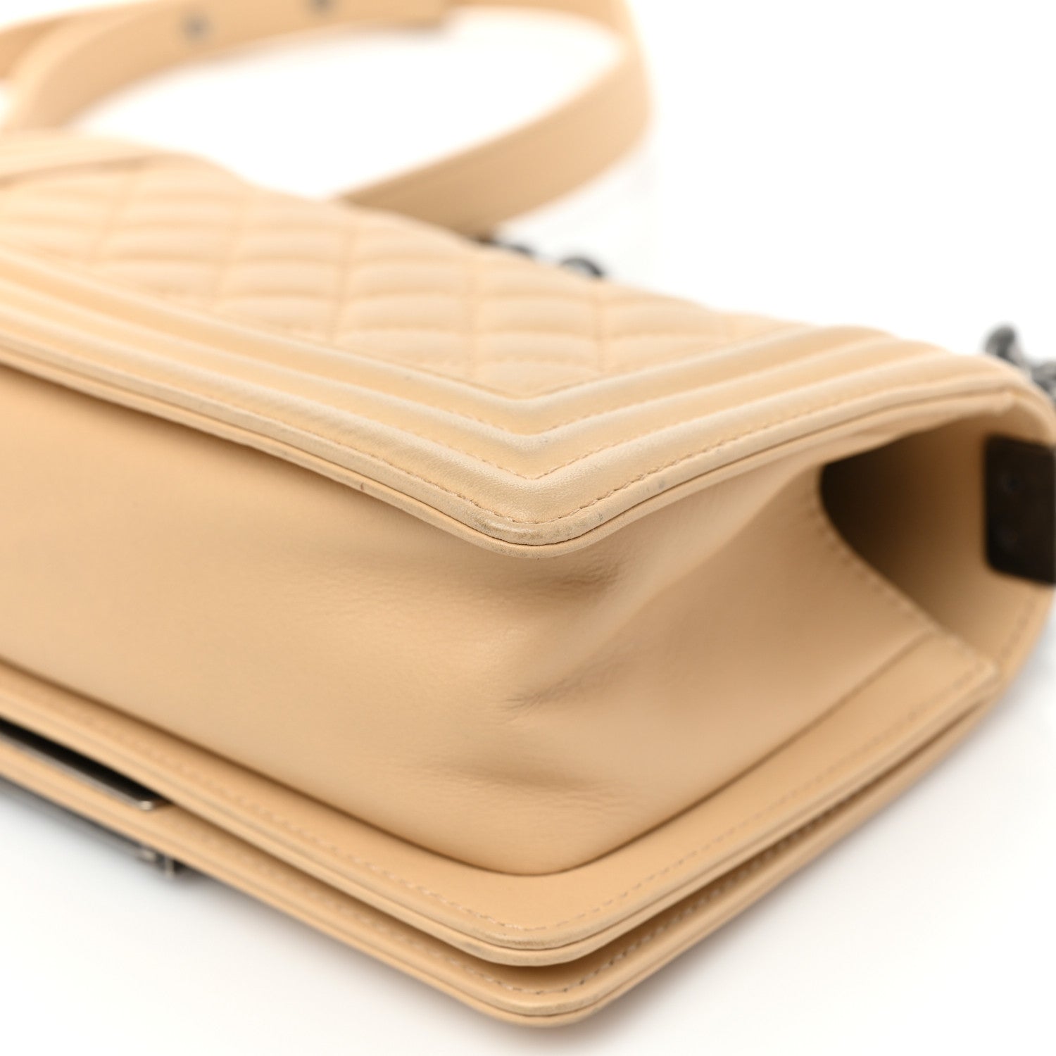 Chanel Calfskin Quilted Small Boy Flap Beige 13 of 18