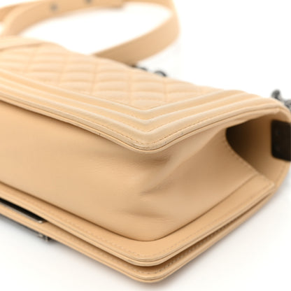 Chanel Calfskin Quilted Small Boy Flap Beige 13 of 18