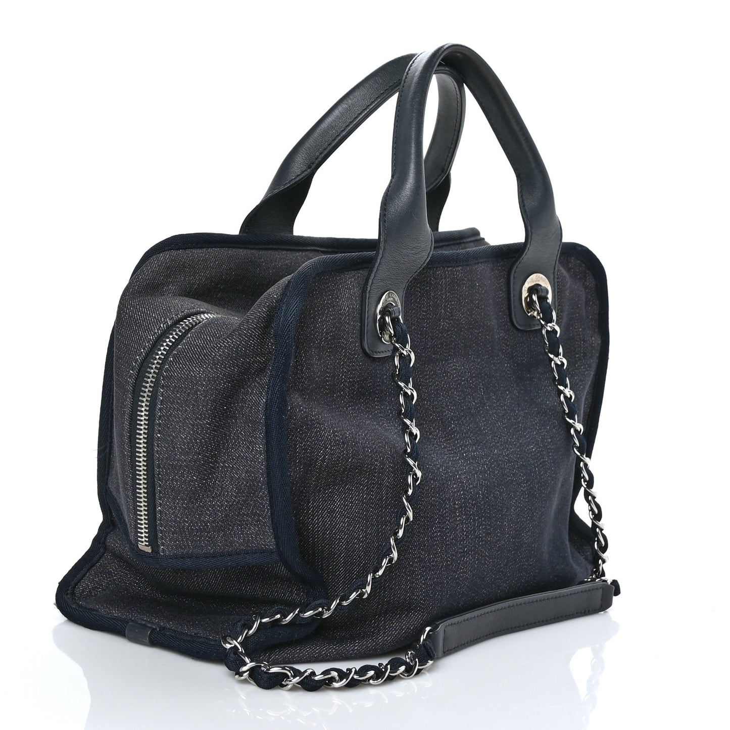 Denim Deauville Bowling Bag Dark Blue