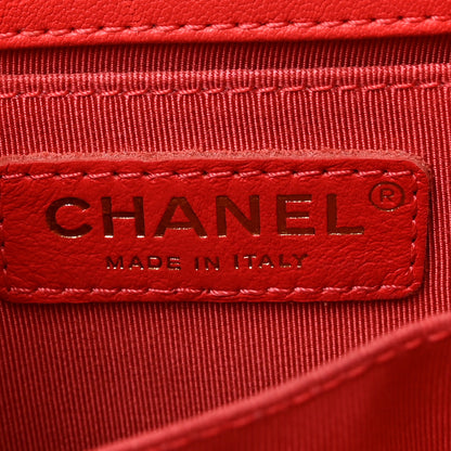 Chanel Goatskin Quilted Chic Pearls Flap Dark Pink 6 of 10