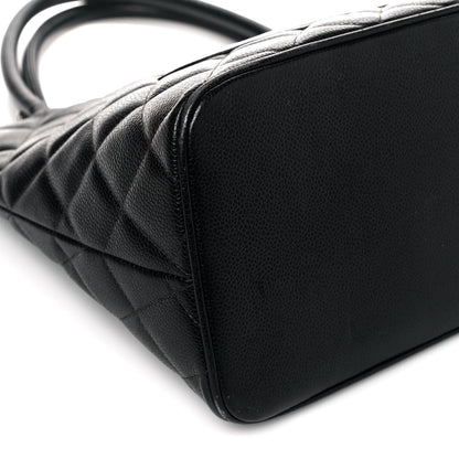 Chanel Caviar Quilted Medallion Tote Black 9 of 13