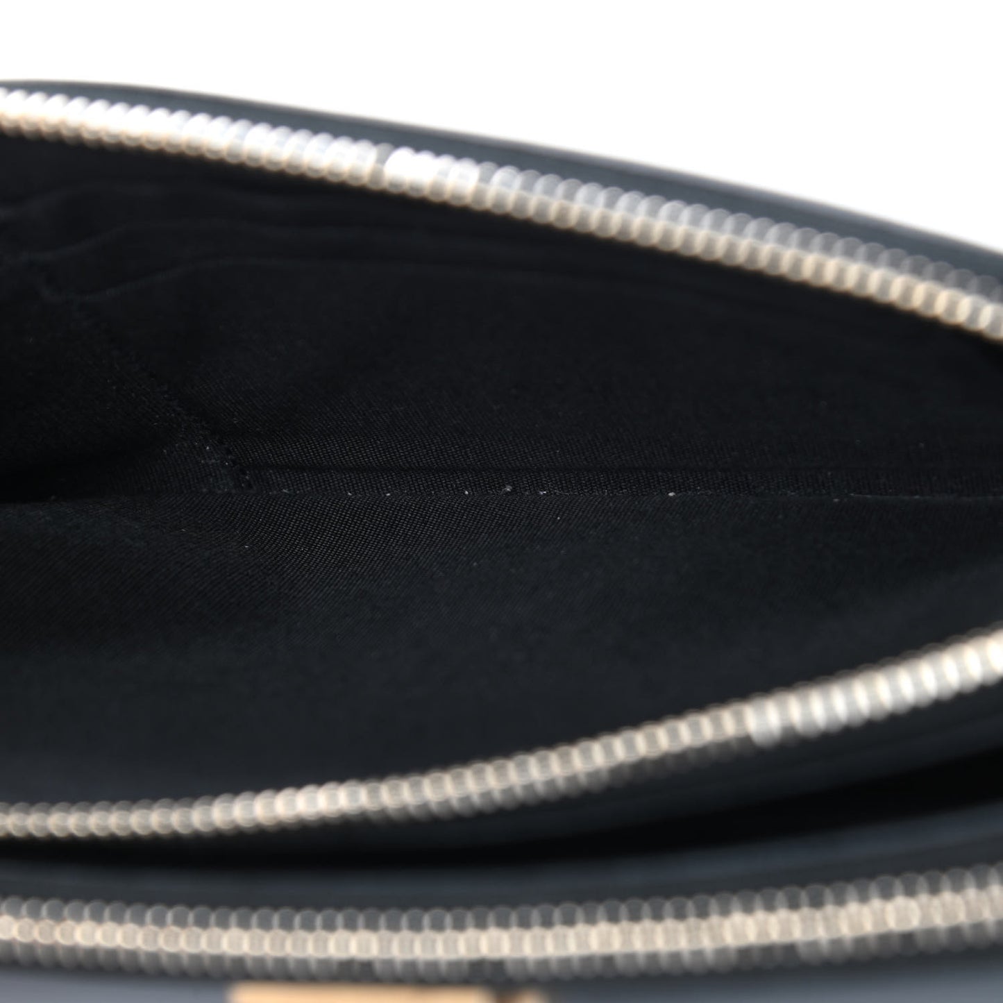 Caviar Chevron Small Boy Clutch With Chain Black