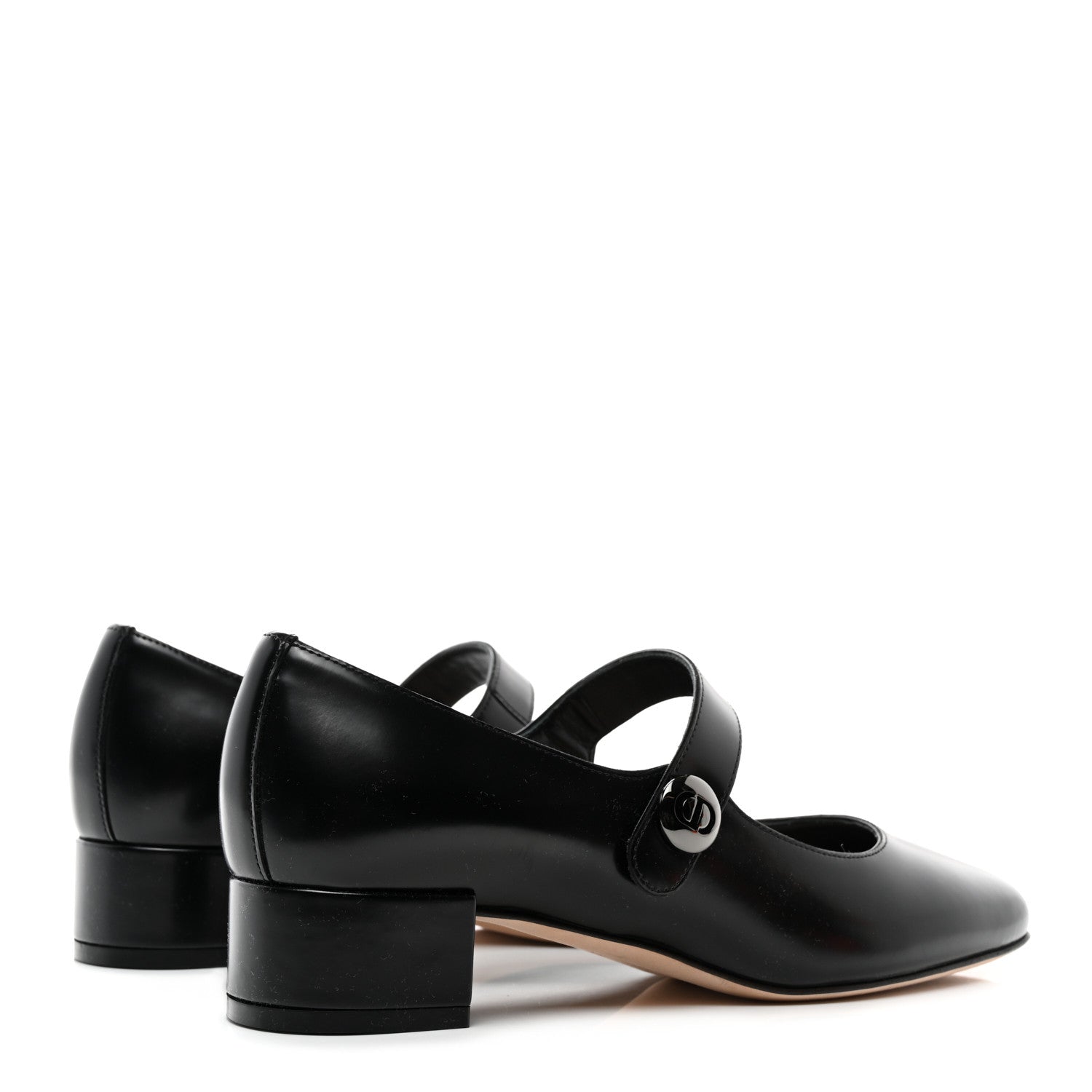 Christian Dior Brushed Calfskin Uniform 30mm Pumps 36.5 Black 4 of 9