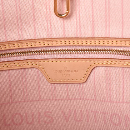 Louis Vuitton Damier Azur Neo Neverfull MM Rose Ballerine 6 of 7