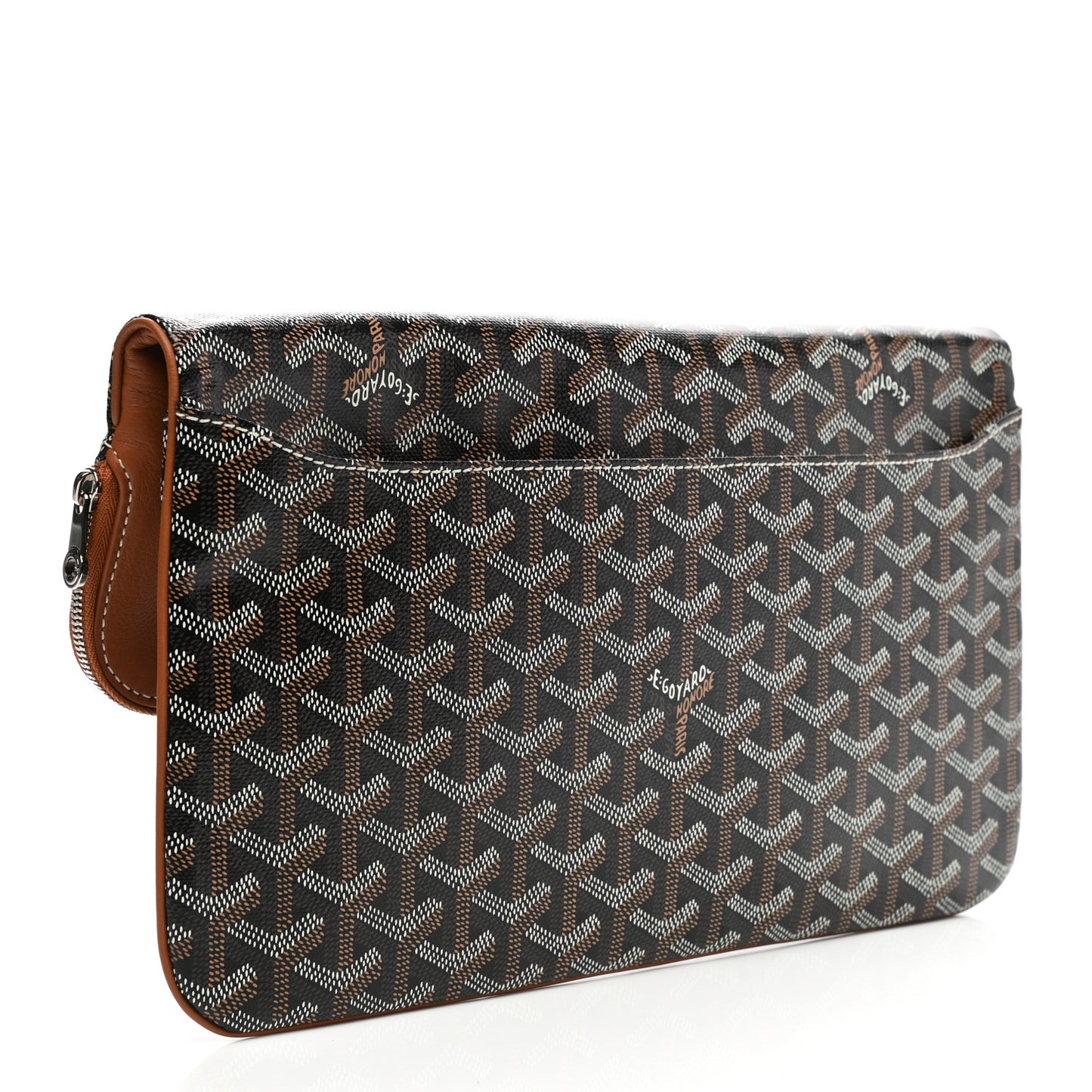 Goyardine Sainte Marie Soft Clutch Black Gold