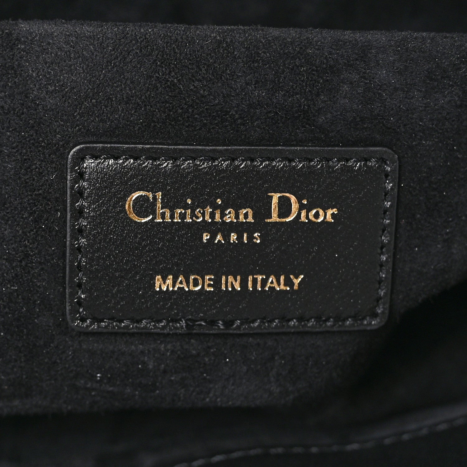 Christian Dior Lambskin Cannage Medium Lady D-Joy Black 6 of 9