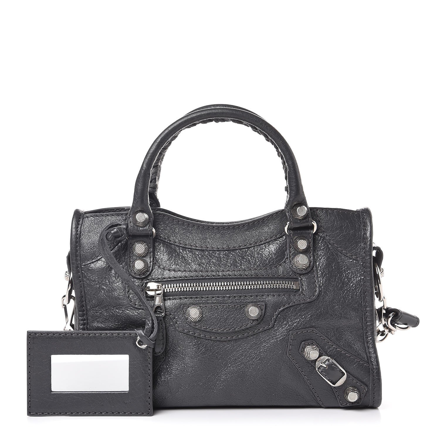 Balenciaga Agneau Giant 12 Silver Hardware Mini City Gris Fossile 1 of 8