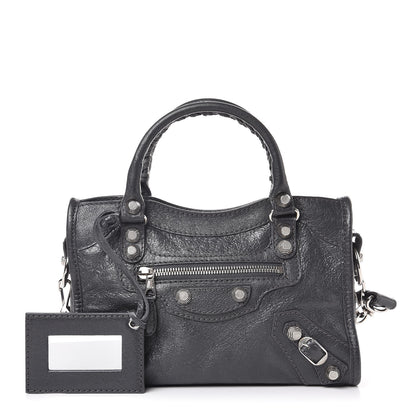 Balenciaga Agneau Giant 12 Silver Hardware Mini City Gris Fossile 1 of 8
