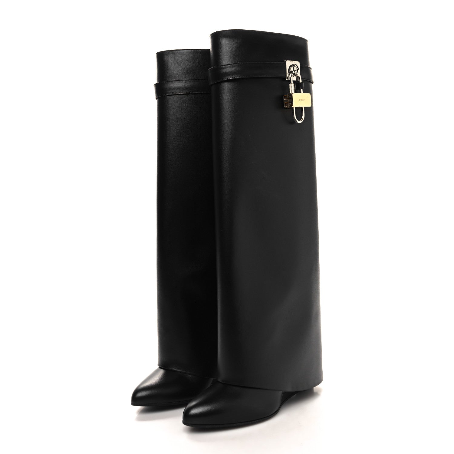 Givenchy Calfskin Shark Lock Pant Boots 39 Black 3 of 8