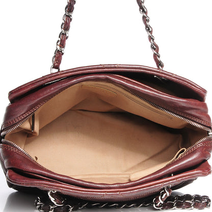 Chanel Calfskin Diamond Stitch Small Tote Brown 7 of 7