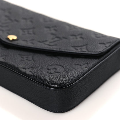 Louis Vuitton Empreinte Pochette Felicie Chain Wallet Black 8 of 9