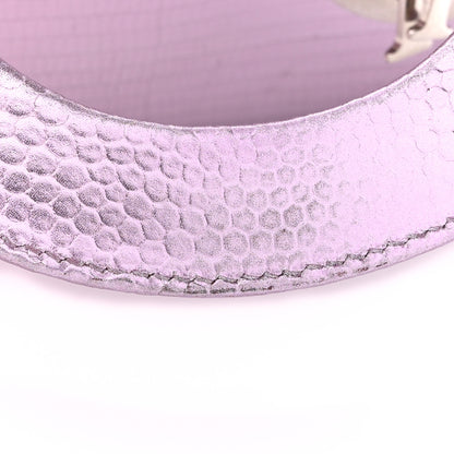 Christian Dior CHRISTIAN DIOR Metallic Lizard Mini Lady Dior Pink 14 of 17