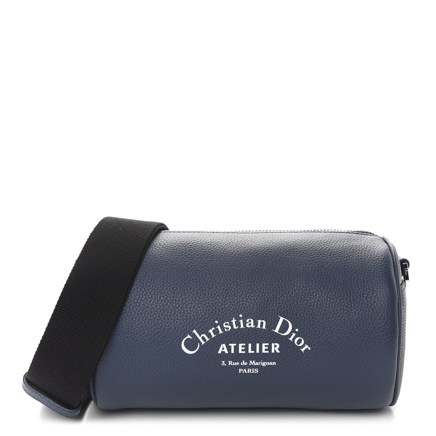 Christian Dior HOMME Grained Calfskin Mens Roller Pouch Blue 1 of 11