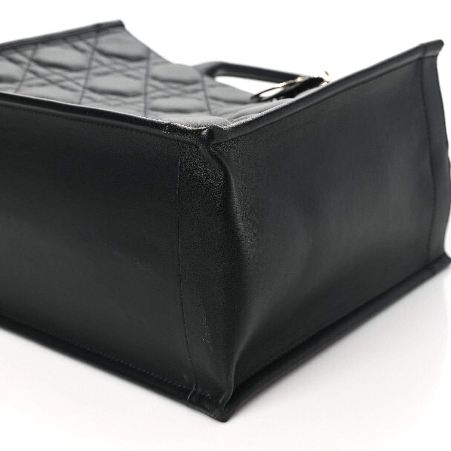 Christian Dior Calfskin Macro Cannage Medium Book Tote Black 10 of 10