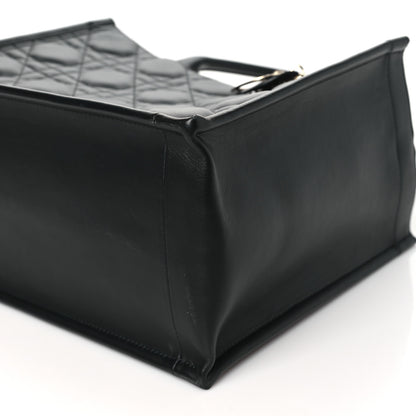 Christian Dior Calfskin Macro Cannage Medium Book Tote Black 10 of 10