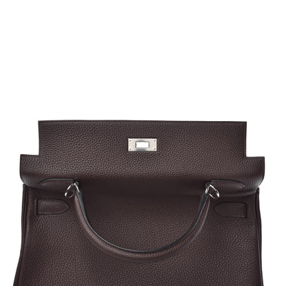 Hermes Togo Kelly Retourne 32 Chocolate 16 of 35