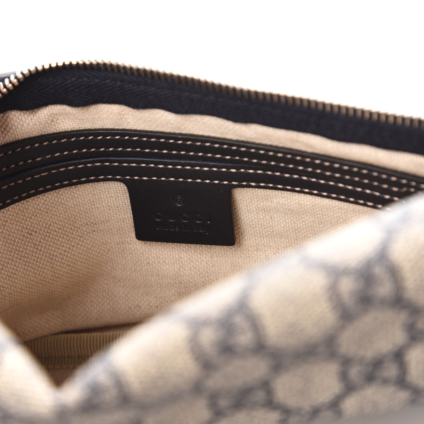 GG Supreme Monogram Belt Bag Navy