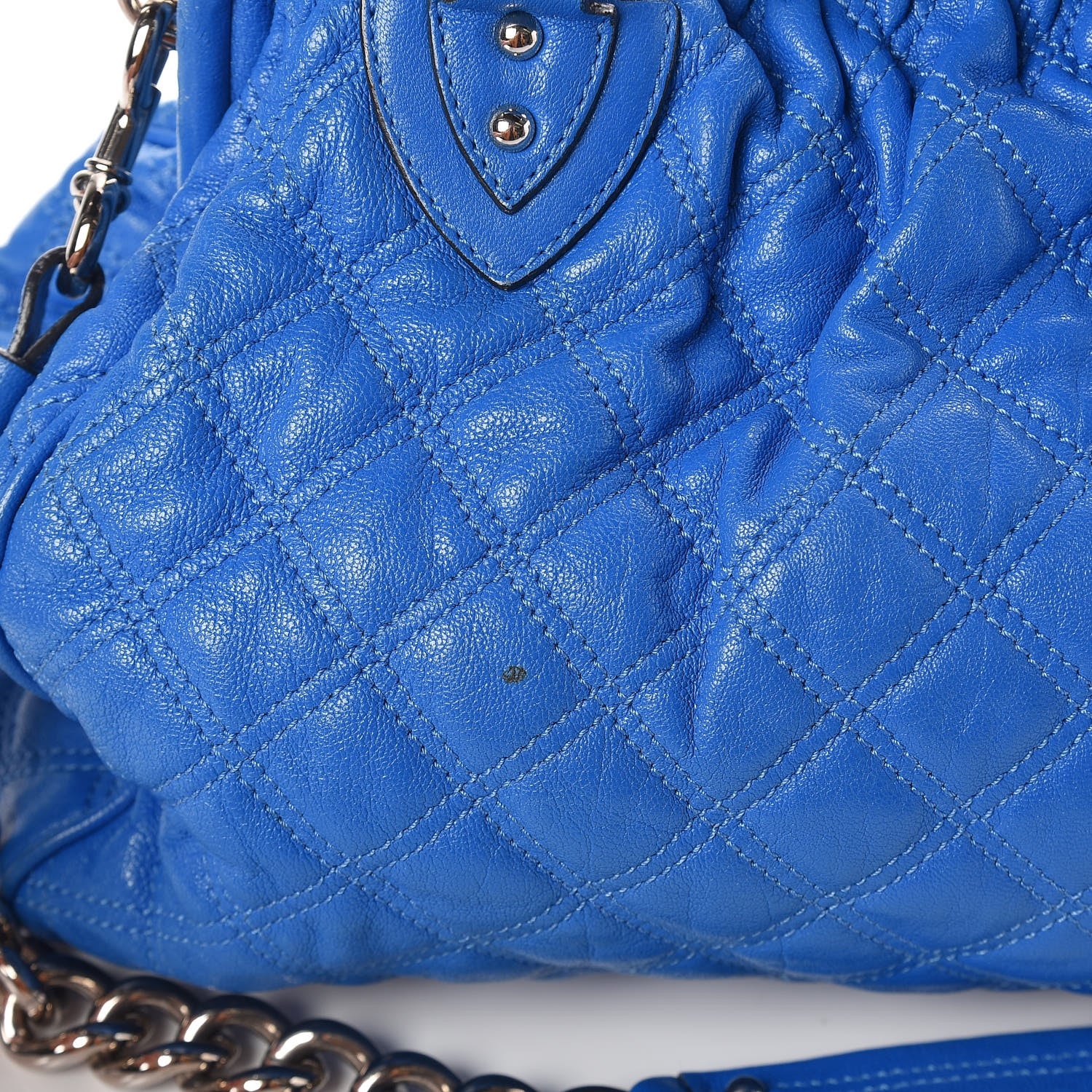 Marc Jacobs Calfskin Quilted Stam Bright Blue 13 of 21
