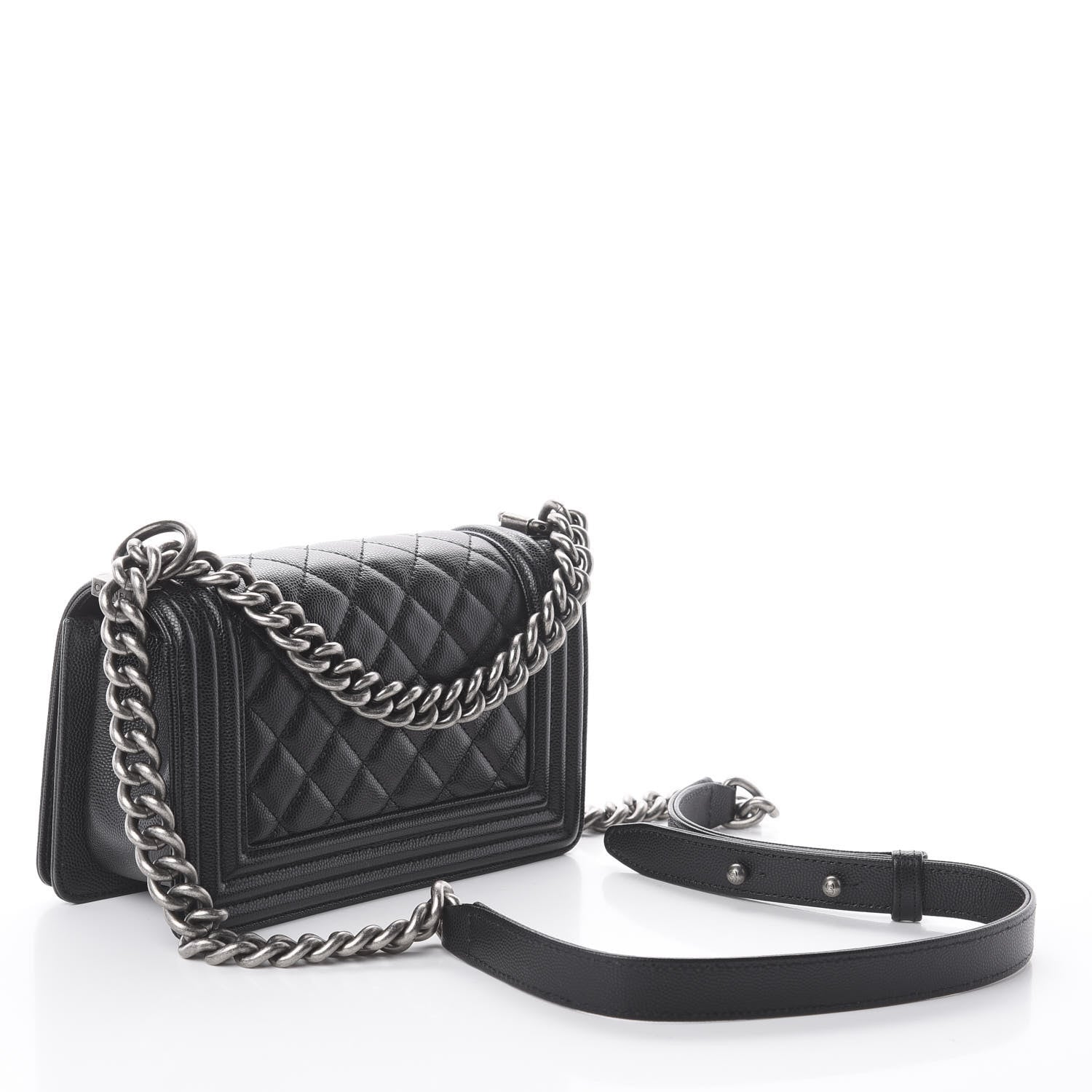 Chanel Caviar Quilted Small Boy Flap Black 2 of 9
