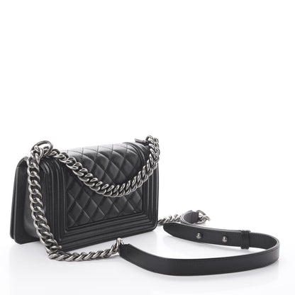 Chanel Caviar Quilted Small Boy Flap Black 2 of 9